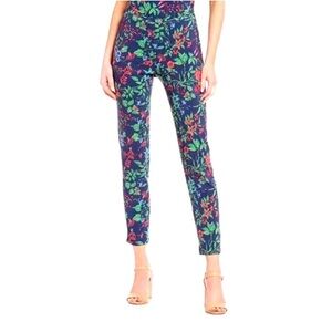J. McLaughlin Womens Margot Pants in Amelia
Navy Floral Sz 6 Resortwear Preppy